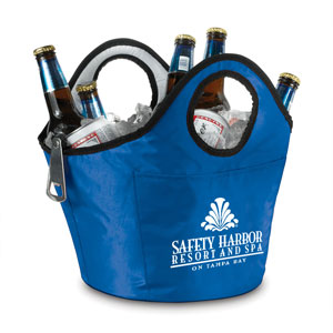 Insulated ice bucket, beverage carrier #880 makes a great giveaway for business and sports