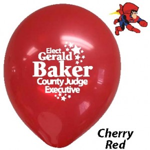 Balloons, bumper stickers, lapel stickers, banners are just some of the items for 2012.