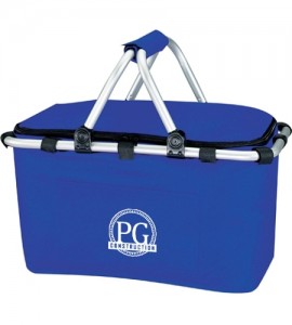 Collapsible insulated Koozie picnic basket